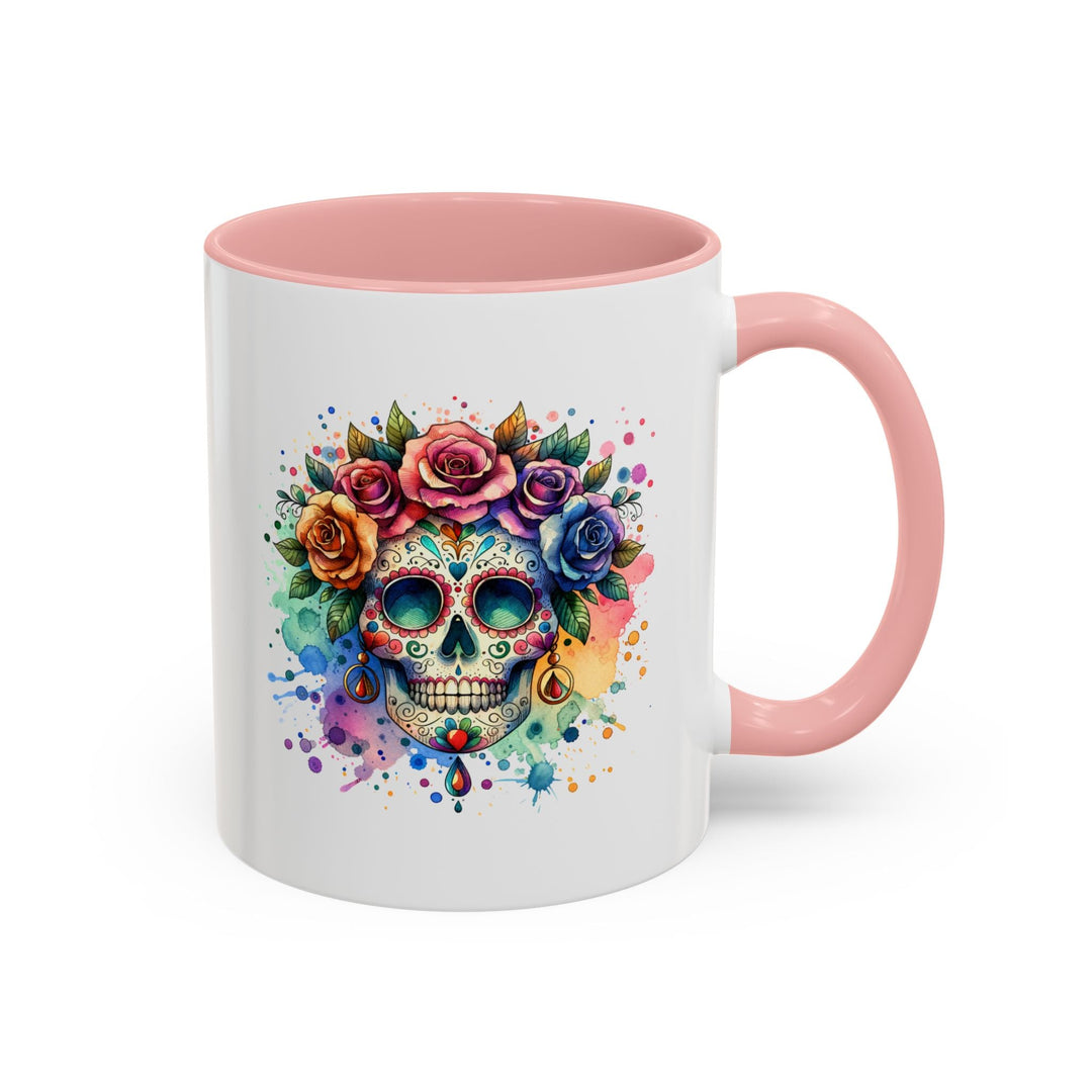 Mug Crâne Fleuri Coloré – Tasse Dia de los Muertos Originale - MoodElle