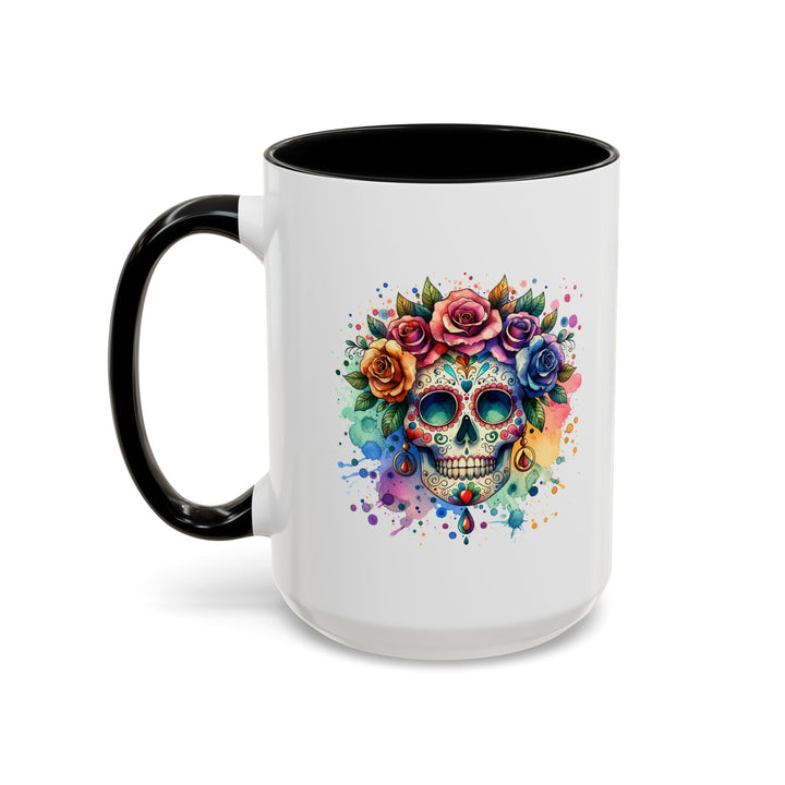 Mug Crâne Fleuri Coloré – Tasse Dia de los Muertos Originale - MoodElle