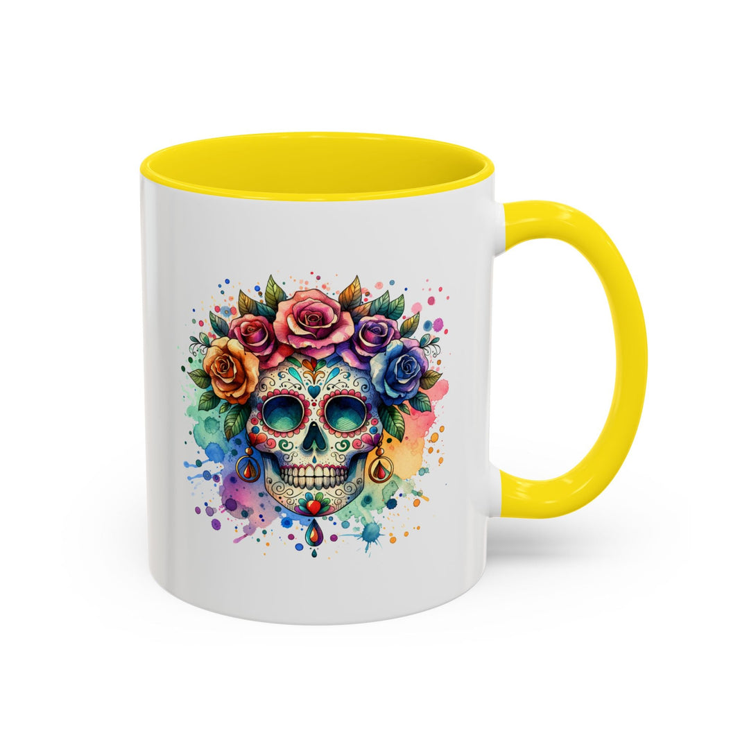 Mug Crâne Fleuri Coloré – Tasse Dia de los Muertos Originale - MoodElle