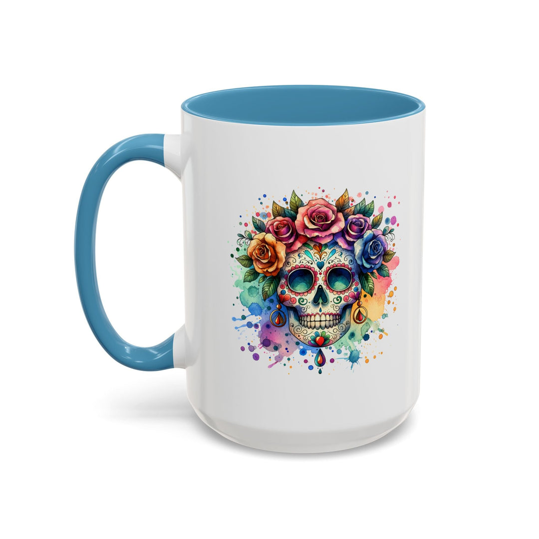 Mug Crâne Fleuri Coloré – Tasse Dia de los Muertos Originale - MoodElle