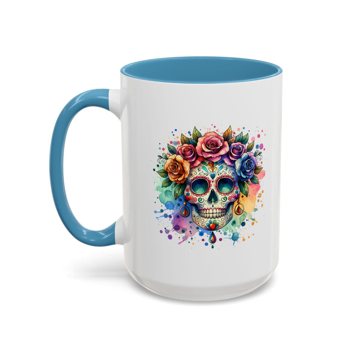 Mug Crâne Fleuri Coloré – Tasse Dia de los Muertos Originale - MoodElle