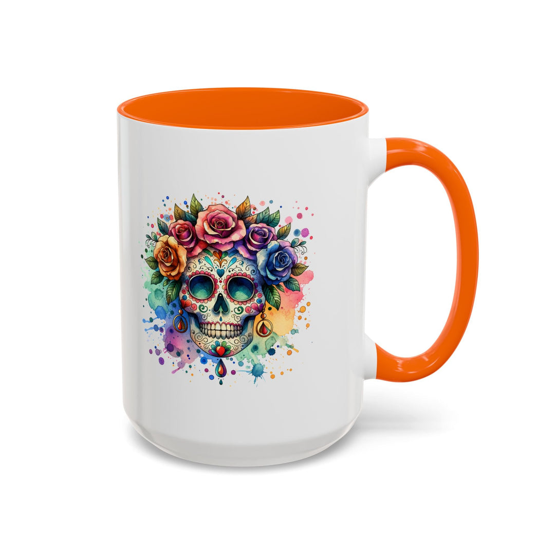 Mug Crâne Fleuri Coloré – Tasse Dia de los Muertos Originale - MoodElle