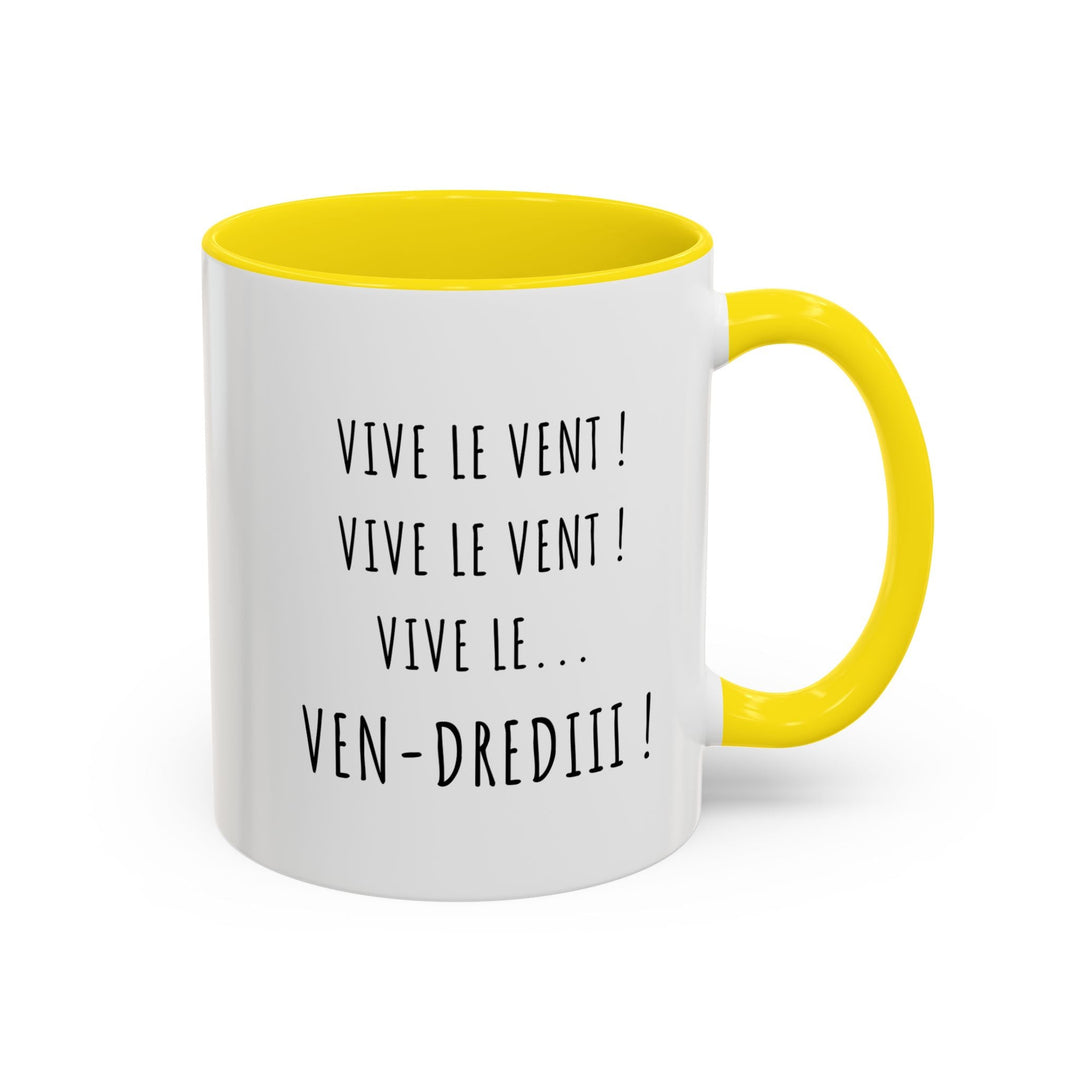 Mug humoristique “Vive le Vendredi” – Cadeau drôle pour les amateurs de café, thé et chocolat chaud - MoodElle