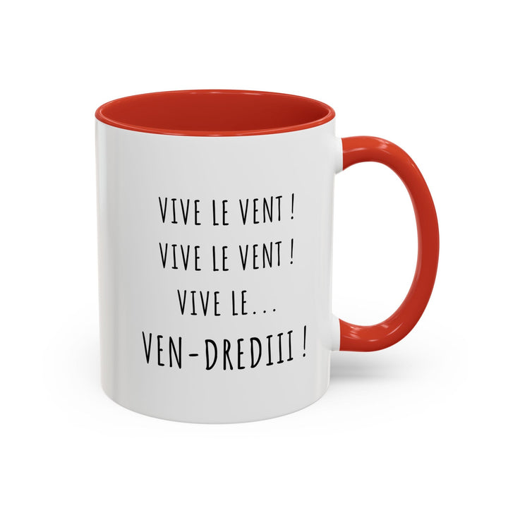 Mug humoristique “Vive le Vendredi” – Cadeau drôle pour les amateurs de café, thé et chocolat chaud - MoodElle