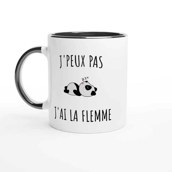 Mug " J'peux pas, j'ai la flemme" - MoodElle