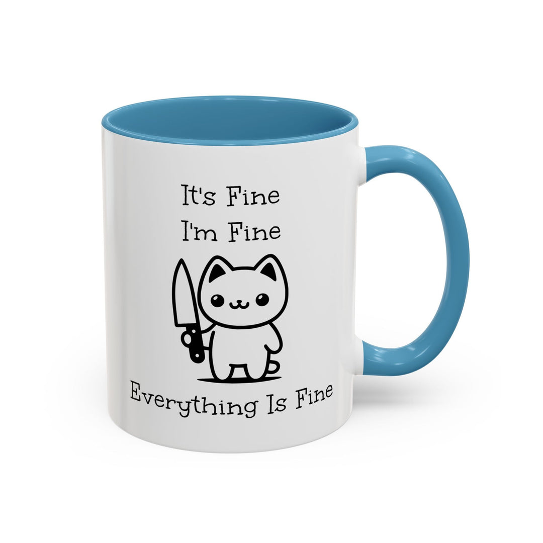 Mug kawaii humoristique "I"m Fine", cadeau original café & thé - MoodElle