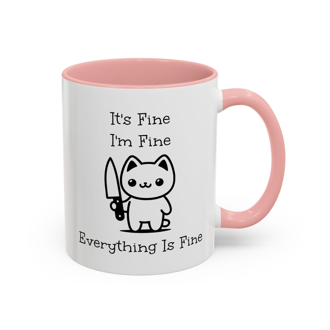 Mug kawaii humoristique "I"m Fine", cadeau original café & thé - MoodElle