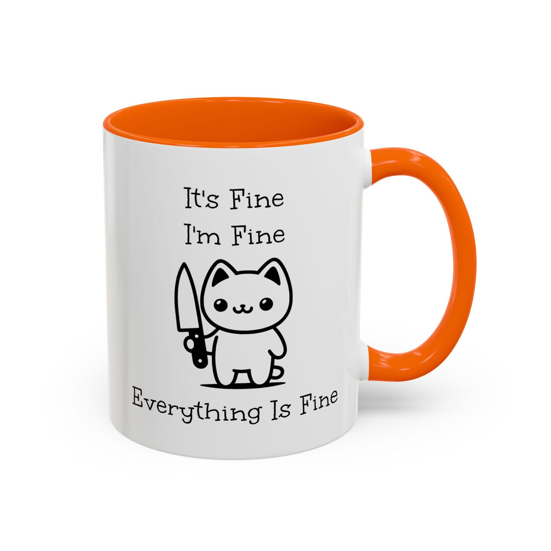 Mug kawaii humoristique "I"m Fine", cadeau original café & thé - MoodElle