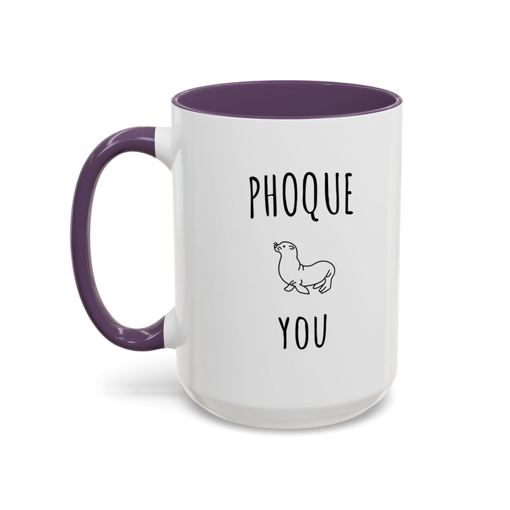 Mug "Phoque You" – Tasse Humour et Jeu de Mots – Cadeau Original et Décontracté - MoodElle