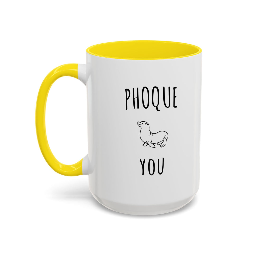 Mug "Phoque You" – Tasse Humour et Jeu de Mots – Cadeau Original et Décontracté - MoodElle