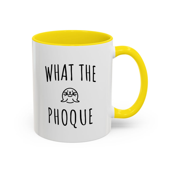 Mug "What The Phoque" – Tasse humour bilingue originale – Cadeau drôle et décalé - MoodElle