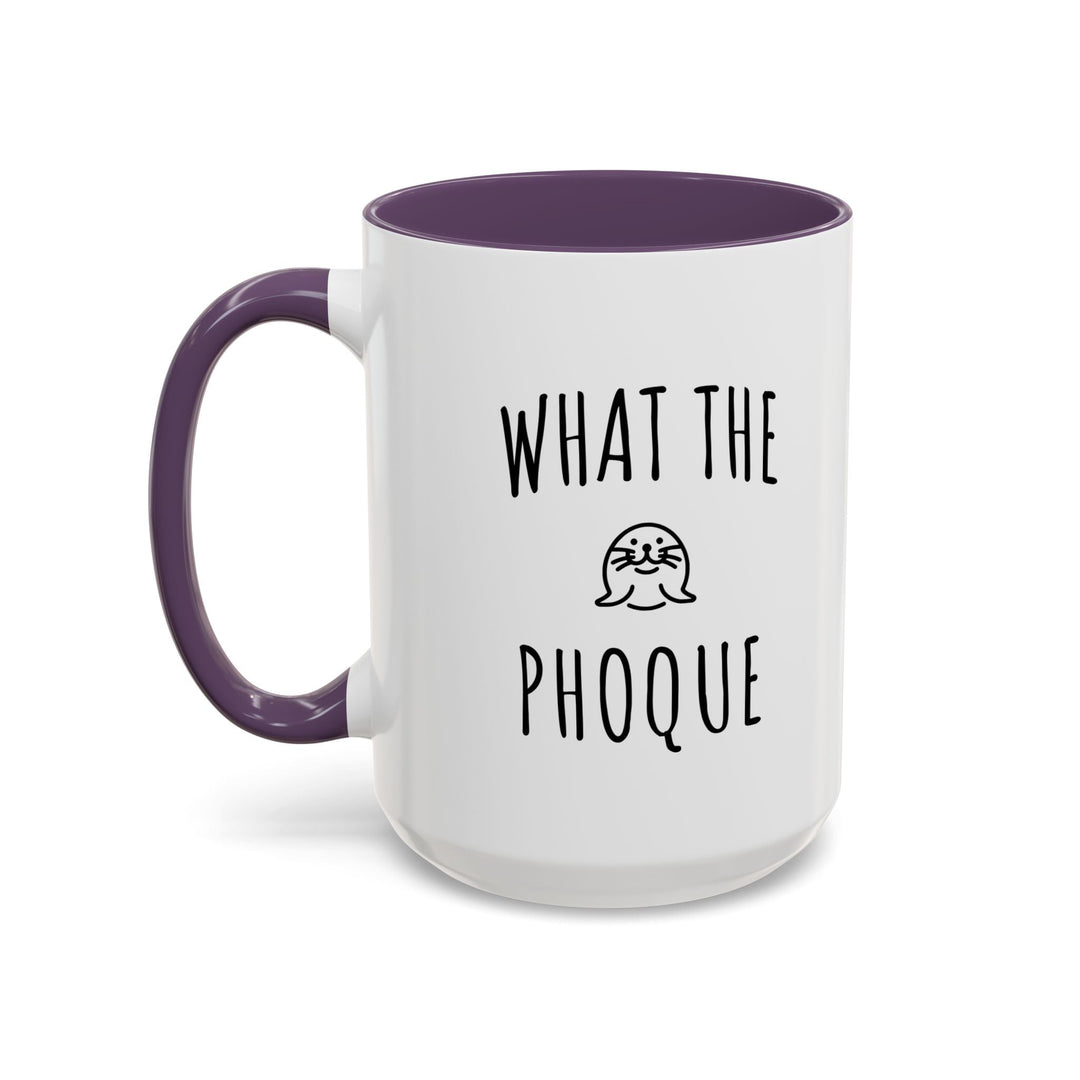 Mug "What The Phoque" – Tasse humour bilingue originale – Cadeau drôle et décalé - MoodElle