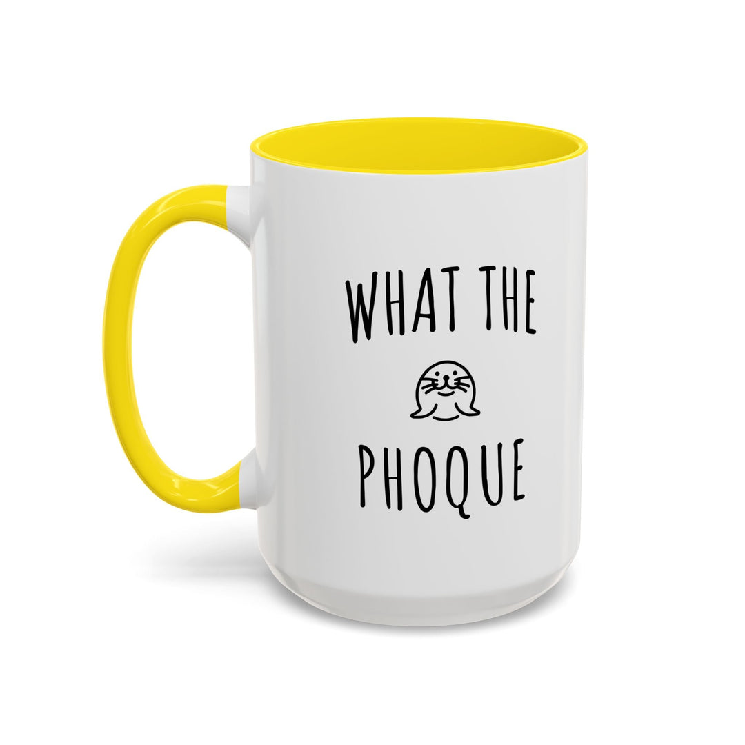 Mug "What The Phoque" – Tasse humour bilingue originale – Cadeau drôle et décalé - MoodElle