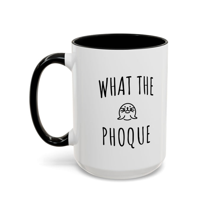 Mug "What The Phoque" – Tasse humour bilingue originale – Cadeau drôle et décalé - MoodElle