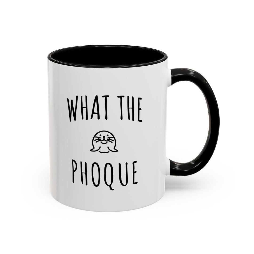 Mug "What The Phoque" – Tasse humour bilingue originale – Cadeau drôle et décalé - MoodElle