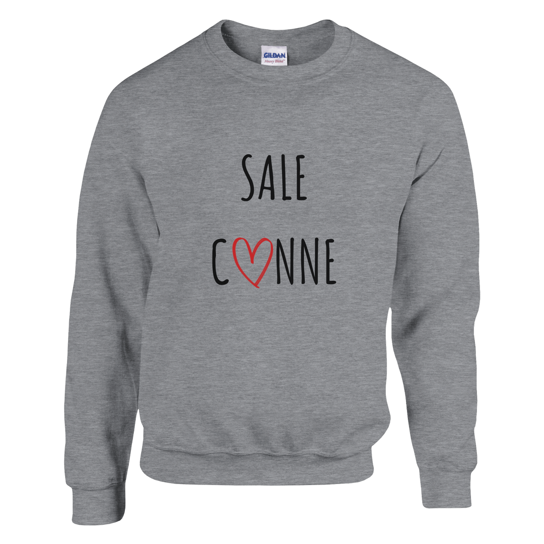 Sweat "Sale C3nne" - coeur rouge - MoodElle