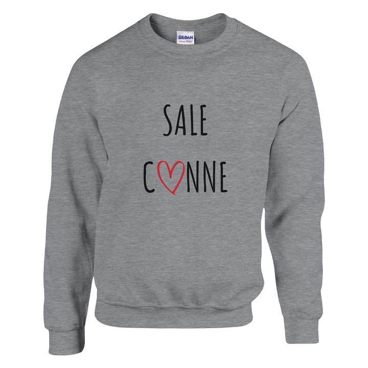 Sweat "Sale C3nne" - coeur rouge - MoodElle