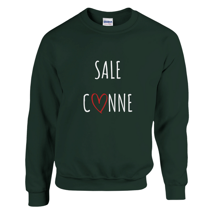 Sweat "Sale C3nne" - coeur rouge - MoodElle