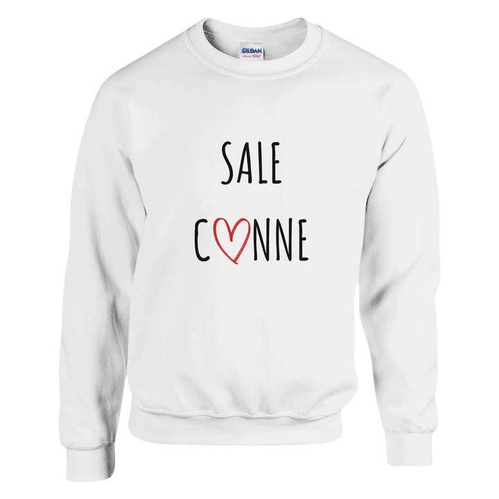 Sweat "Sale C3nne" - coeur rouge - MoodElle
