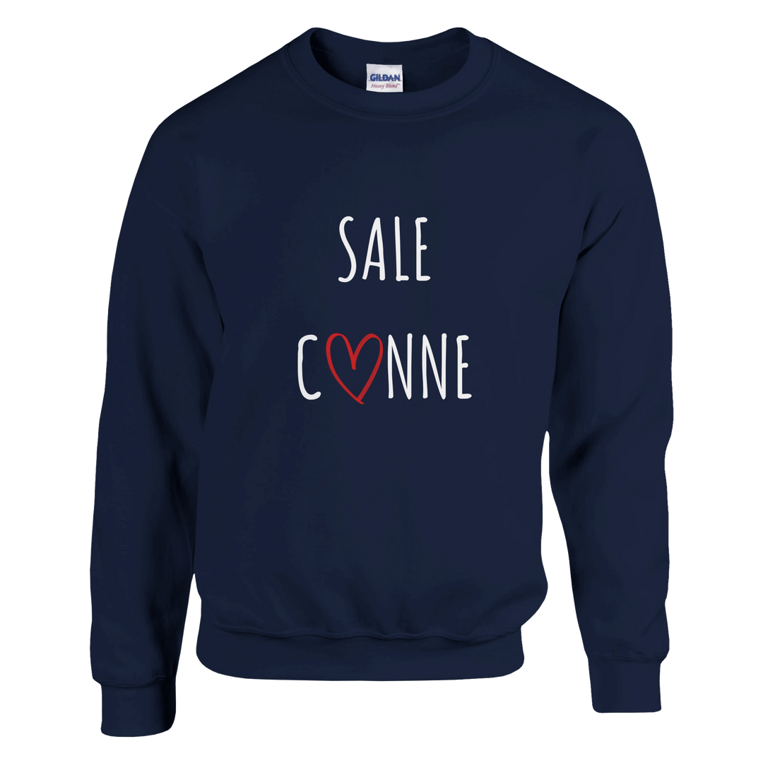 Sweat "Sale C3nne" - coeur rouge - MoodElle