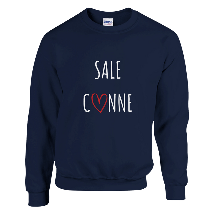 Sweat "Sale C3nne" - coeur rouge - MoodElle