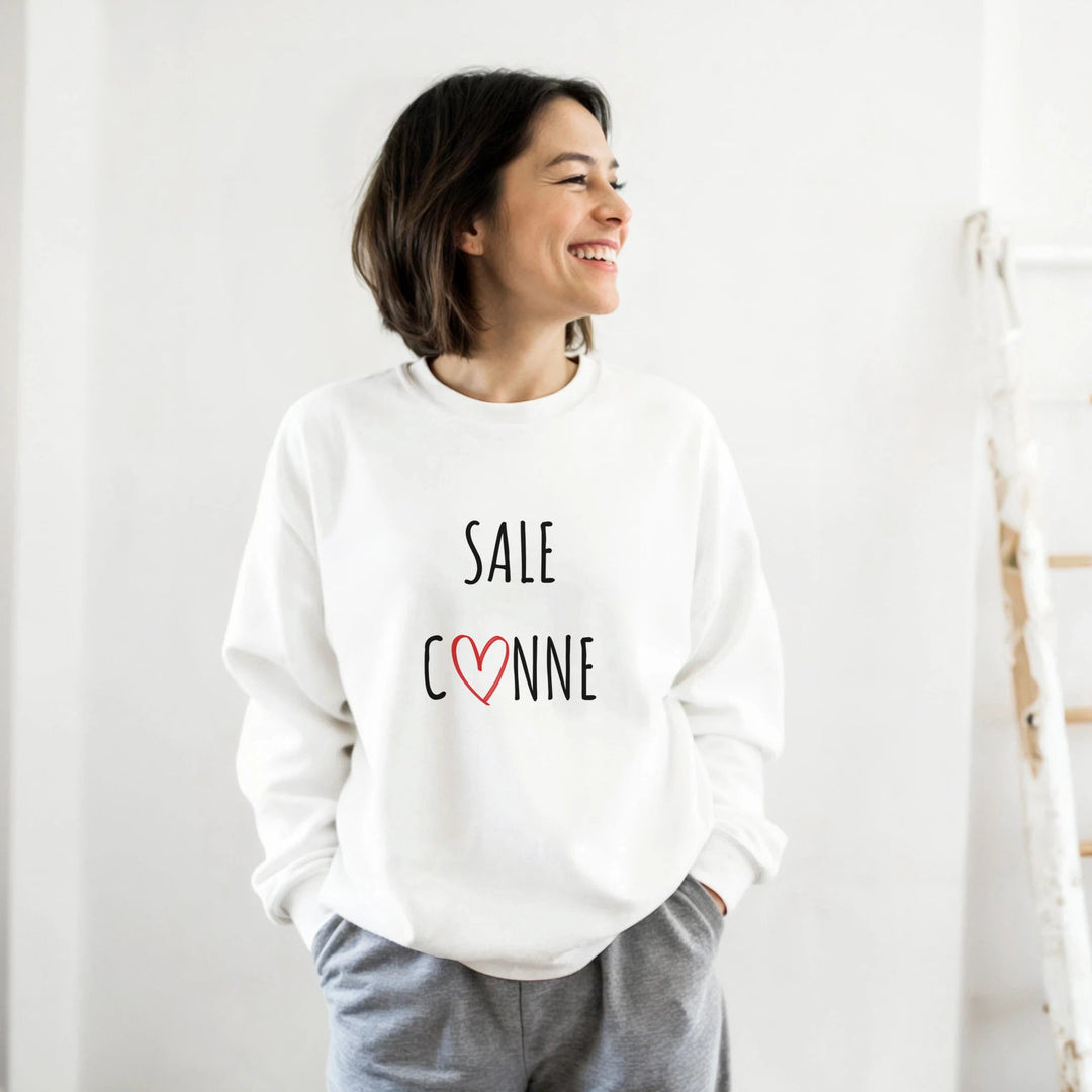 Sweat "Sale C3nne" - coeur rouge - MoodElle