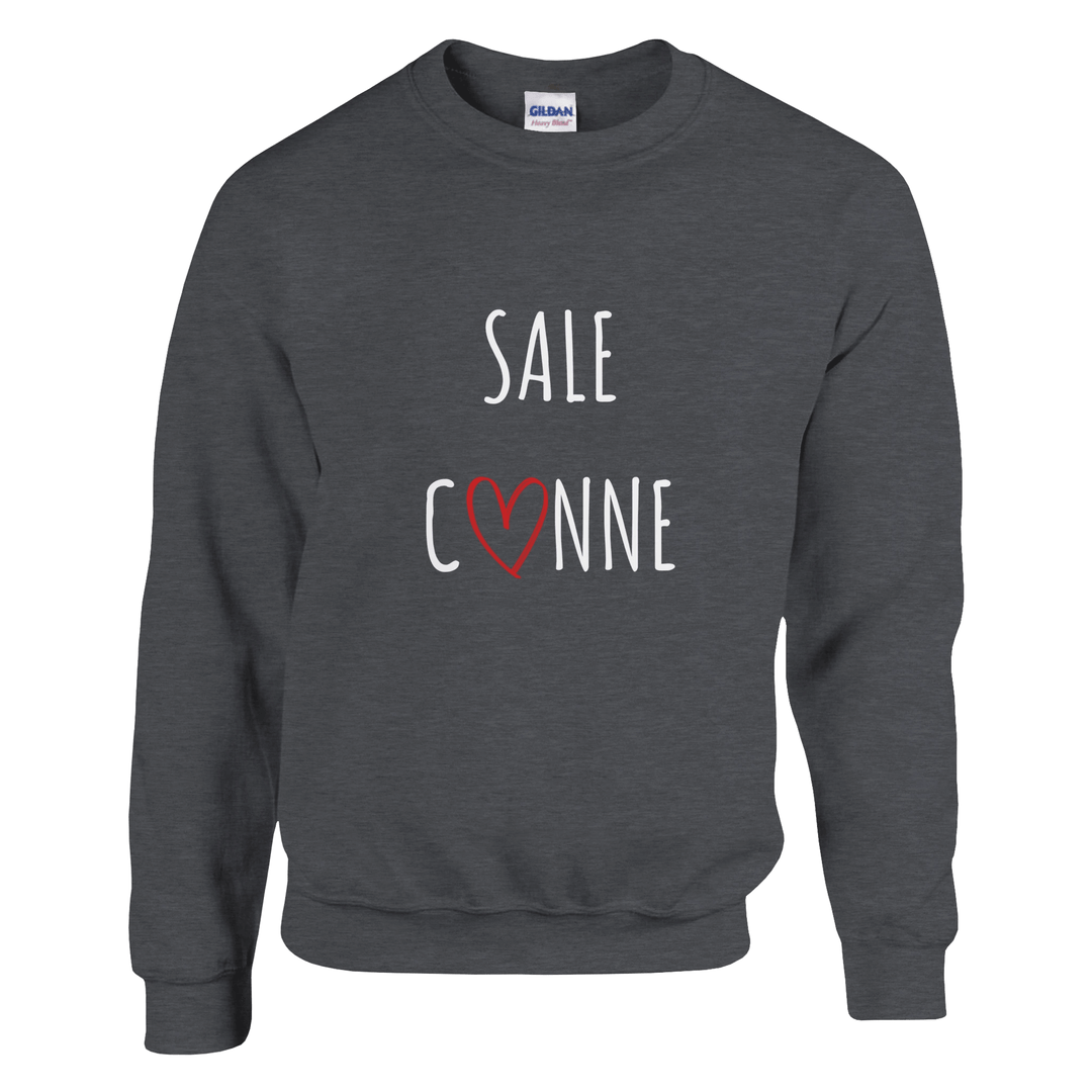 Sweat "Sale C3nne" - coeur rouge - MoodElle