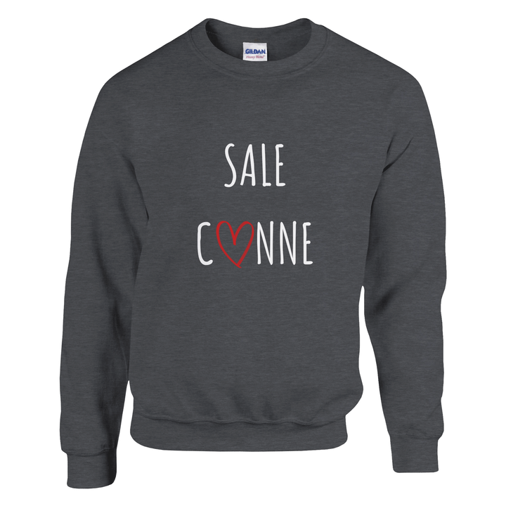 Sweat "Sale C3nne" - coeur rouge - MoodElle