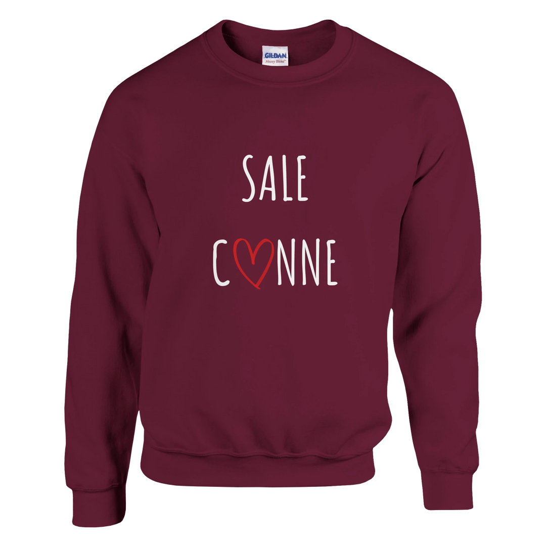 Sweat "Sale C3nne" - coeur rouge - MoodElle