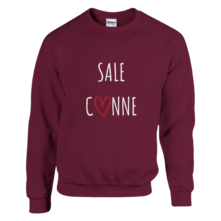 Sweat "Sale C3nne" - coeur rouge - MoodElle