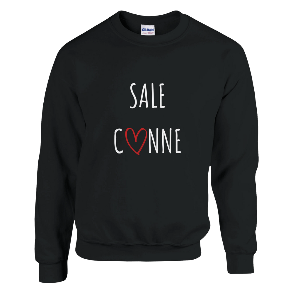 Sweat "Sale C3nne" - coeur rouge - MoodElle
