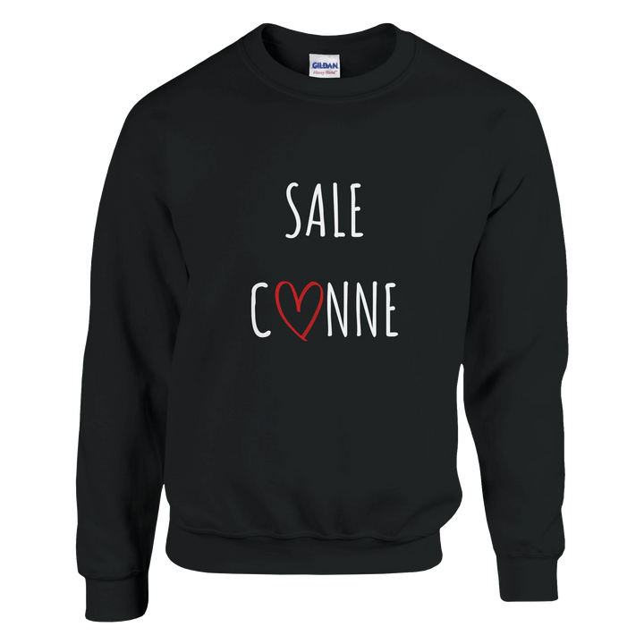 Sweat "Sale C3nne" - coeur rouge - MoodElle