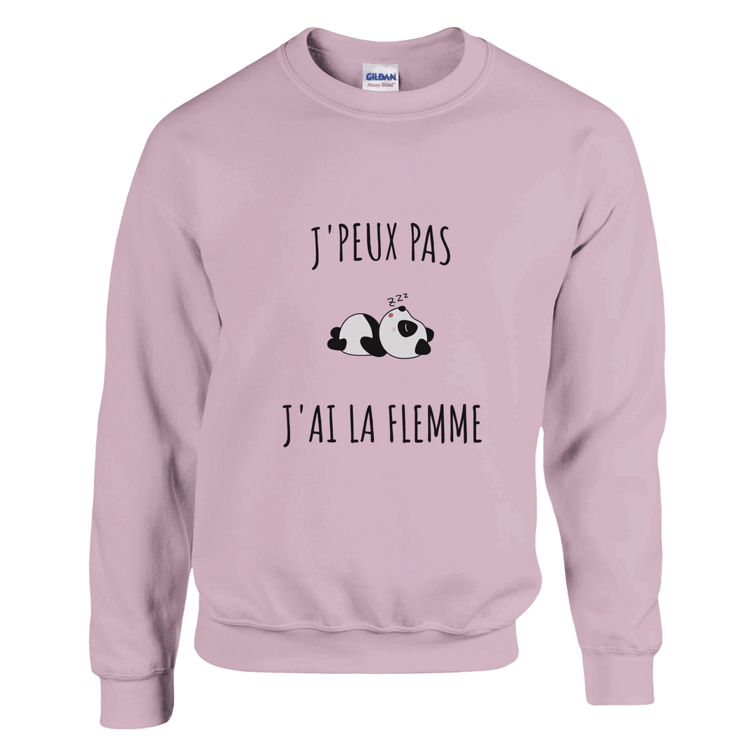 Sweatshirt "J'peux pas, j'ai la flemme" - MoodElle