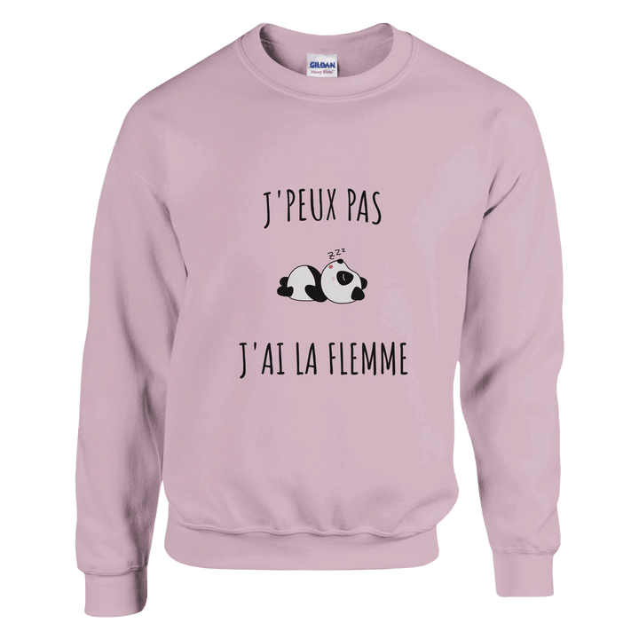 Sweatshirt "J'peux pas, j'ai la flemme" - MoodElle