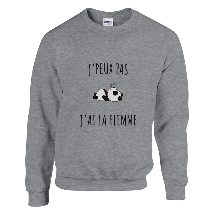 Sweatshirt "J'peux pas, j'ai la flemme" - MoodElle