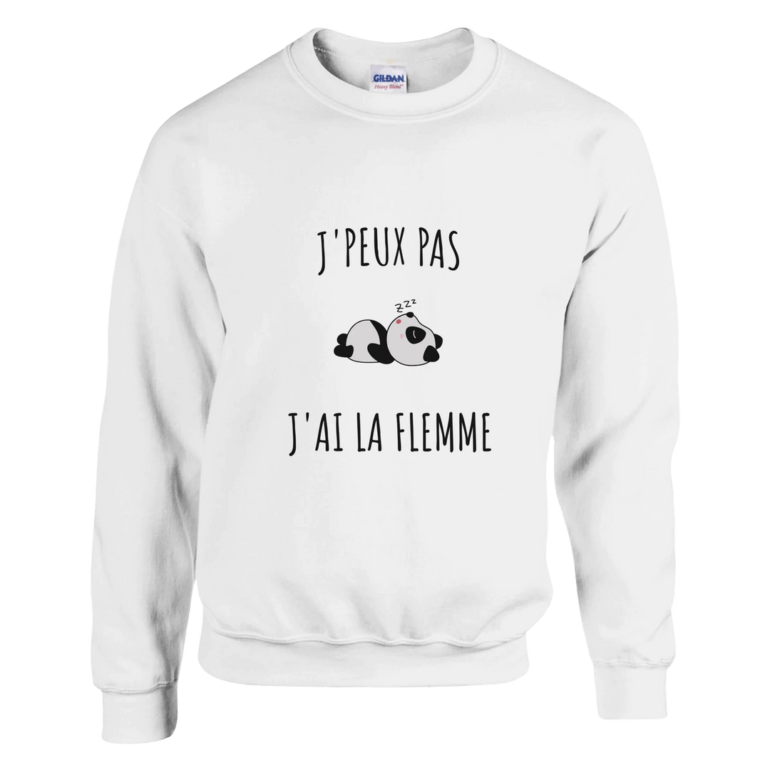 Sweatshirt "J'peux pas, j'ai la flemme" - MoodElle