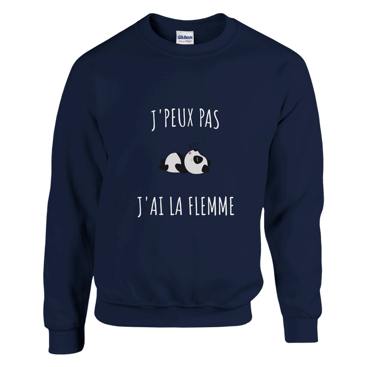 Sweatshirt "J'peux pas, j'ai la flemme" - MoodElle