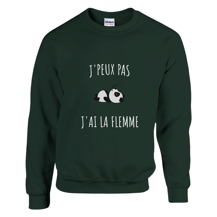 Sweatshirt "J'peux pas, j'ai la flemme" - MoodElle