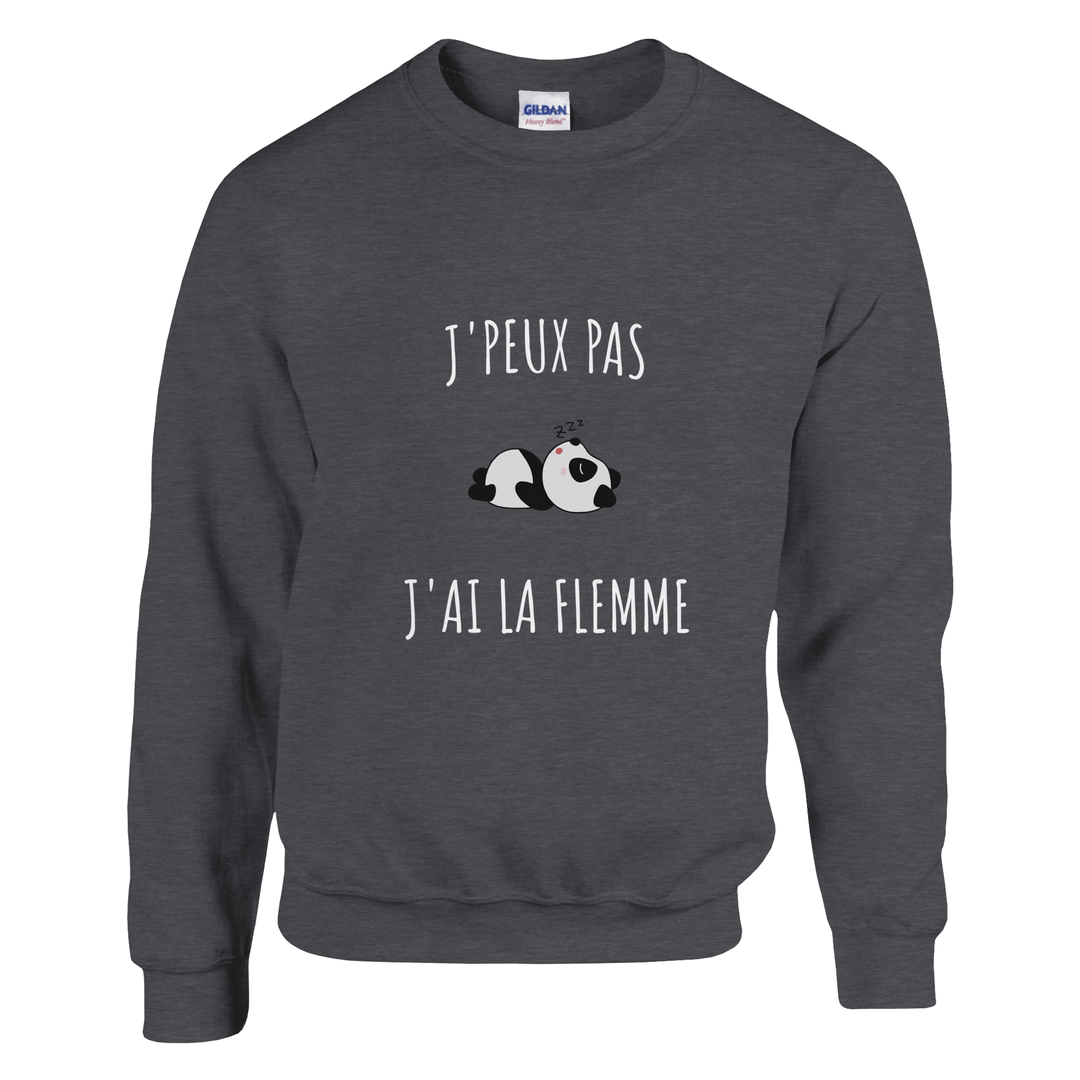 Sweatshirt "J'peux pas, j'ai la flemme" - MoodElle