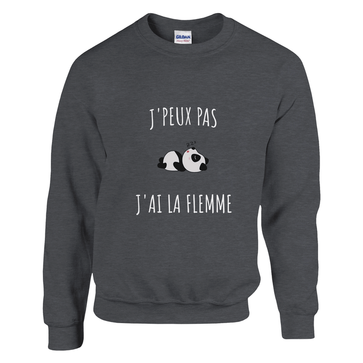 Sweatshirt "J'peux pas, j'ai la flemme" - MoodElle