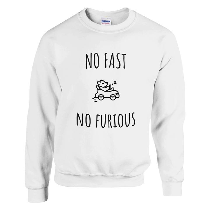 Sweatshirt "No Fast, No Furious" - MoodElle
