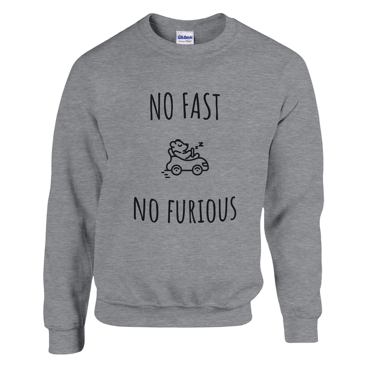 Sweatshirt "No Fast, No Furious" - MoodElle