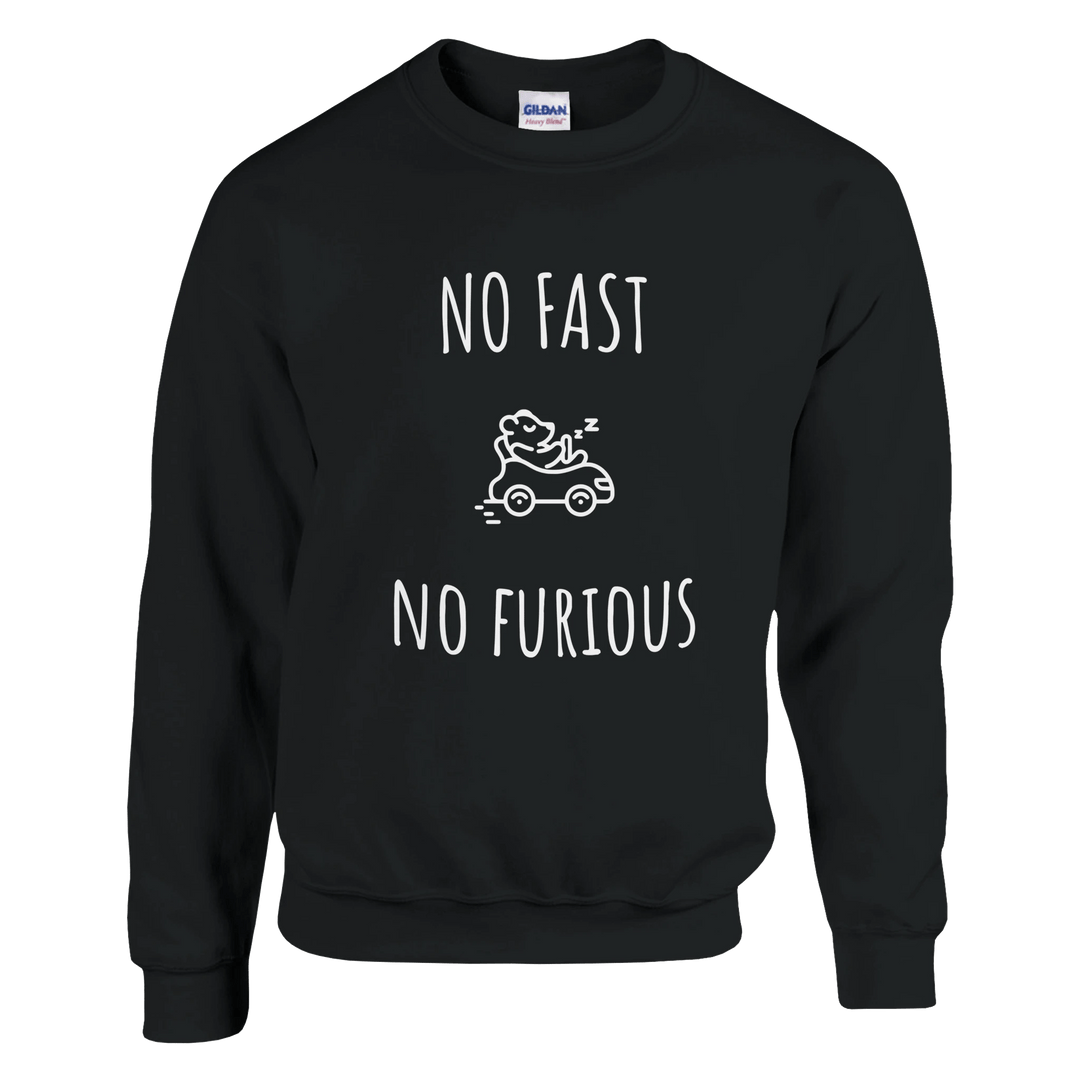 Sweatshirt "No Fast, No Furious" - MoodElle