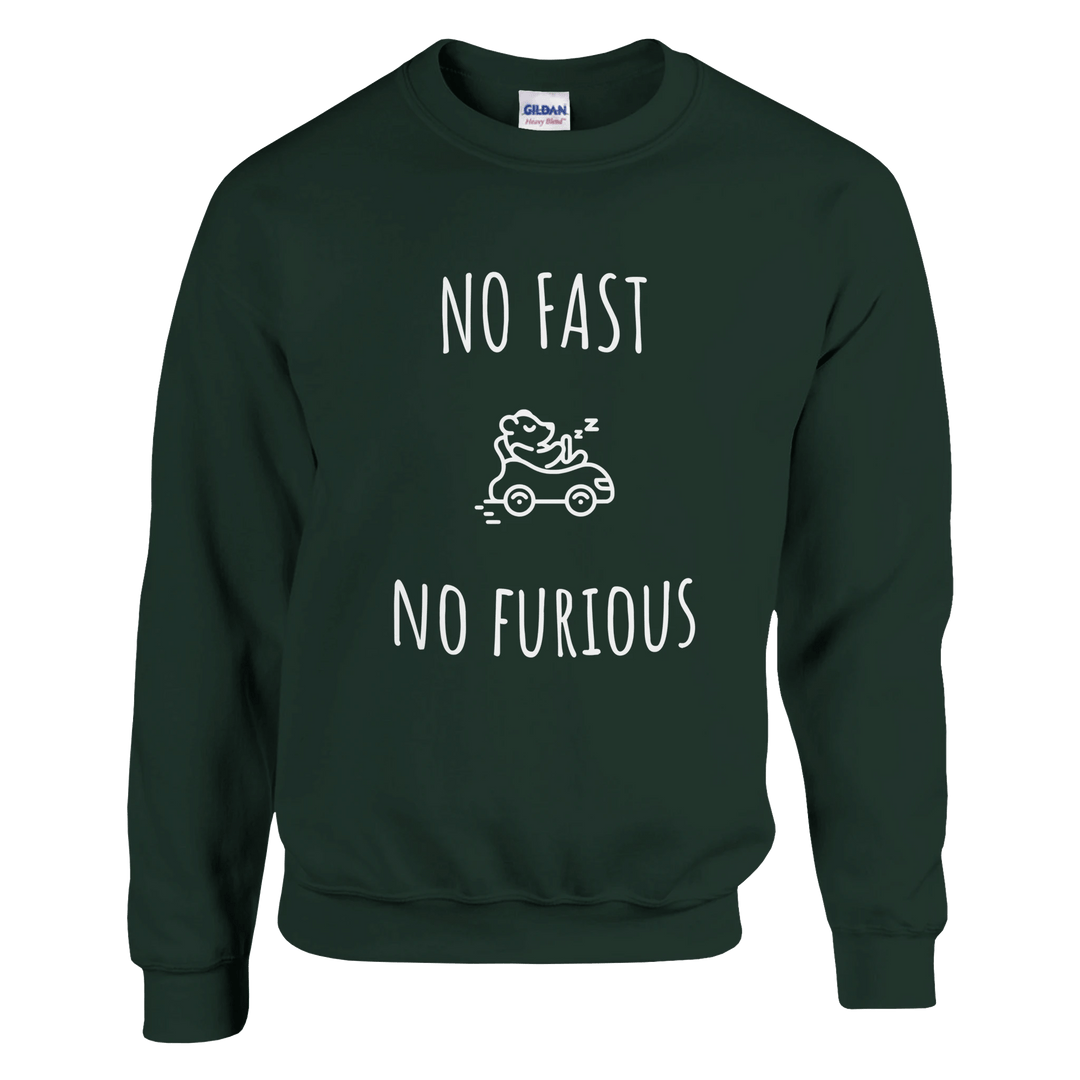 Sweatshirt "No Fast, No Furious" - MoodElle