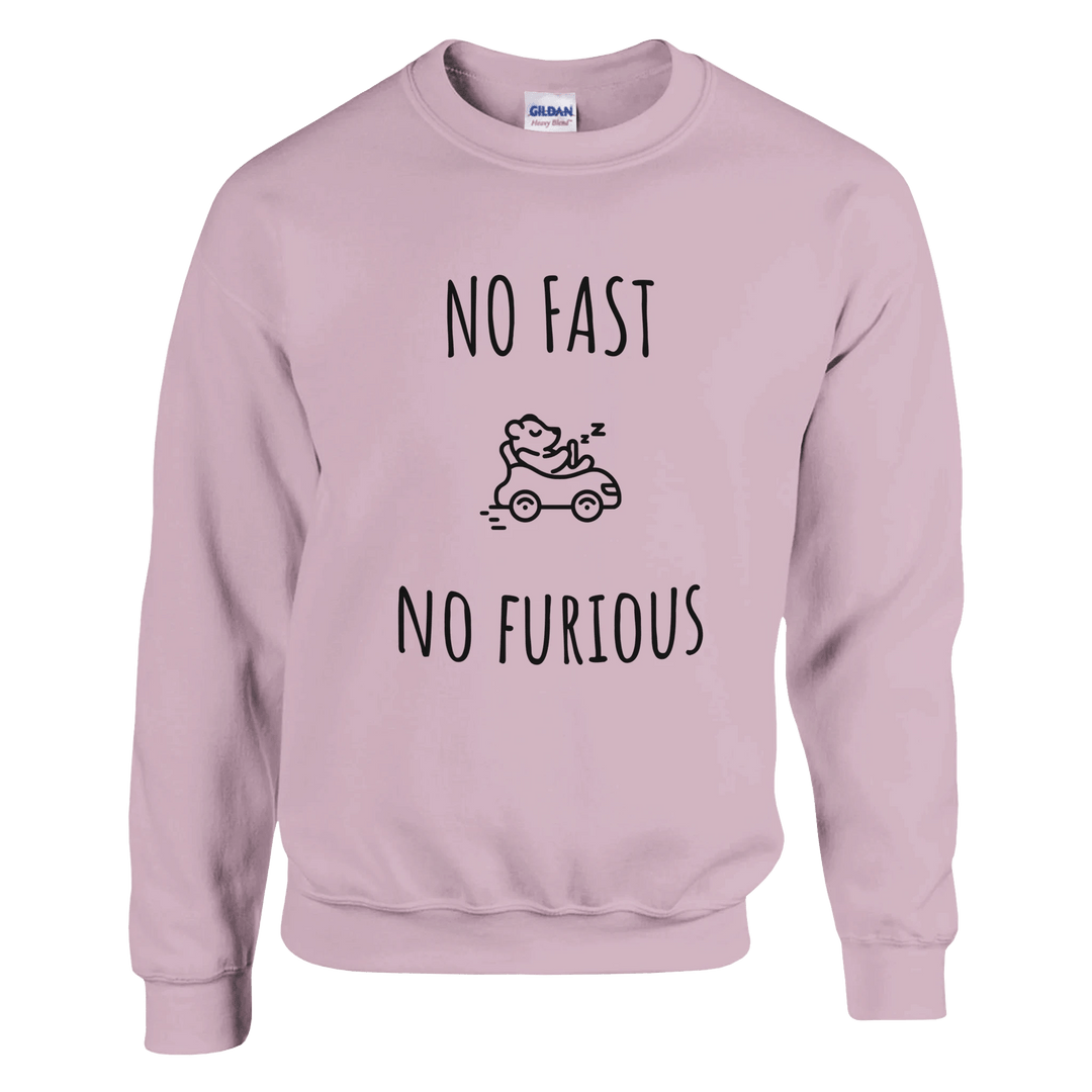Sweatshirt "No Fast, No Furious" - MoodElle