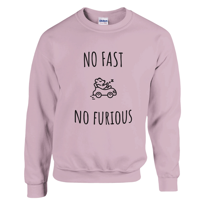 Sweatshirt "No Fast, No Furious" - MoodElle