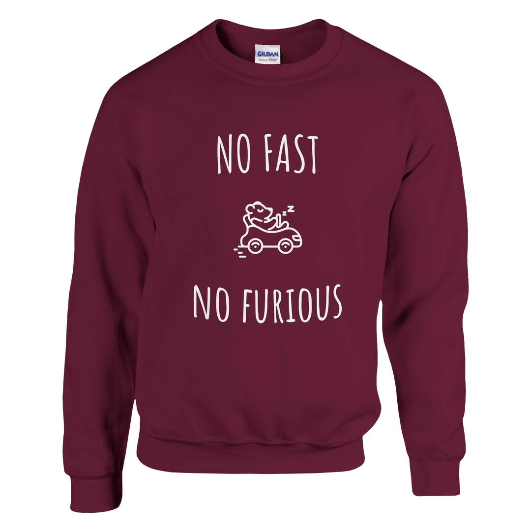 Sweatshirt "No Fast, No Furious" - MoodElle