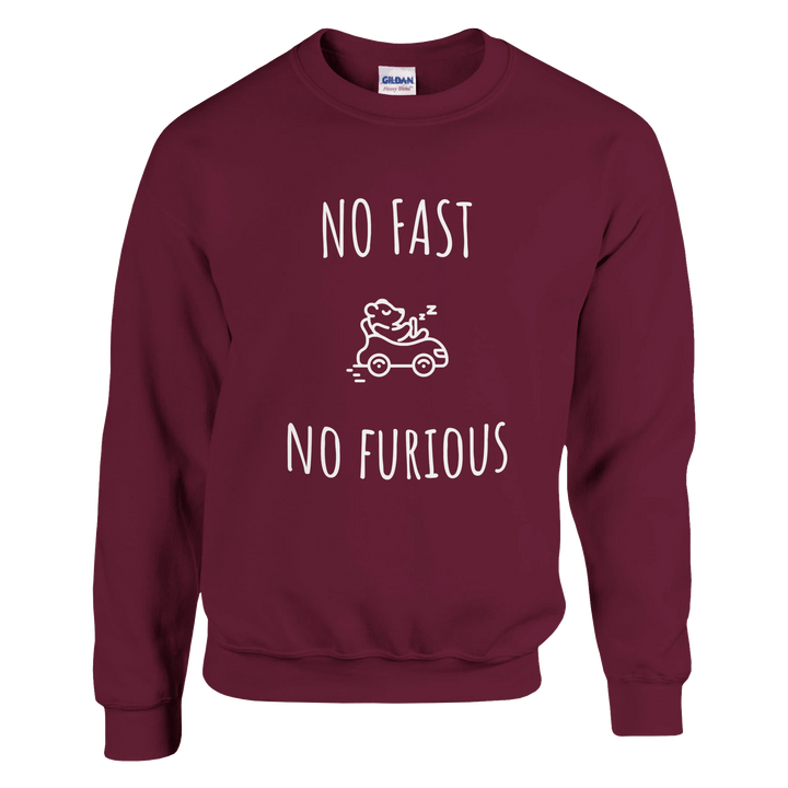 Sweatshirt "No Fast, No Furious" - MoodElle
