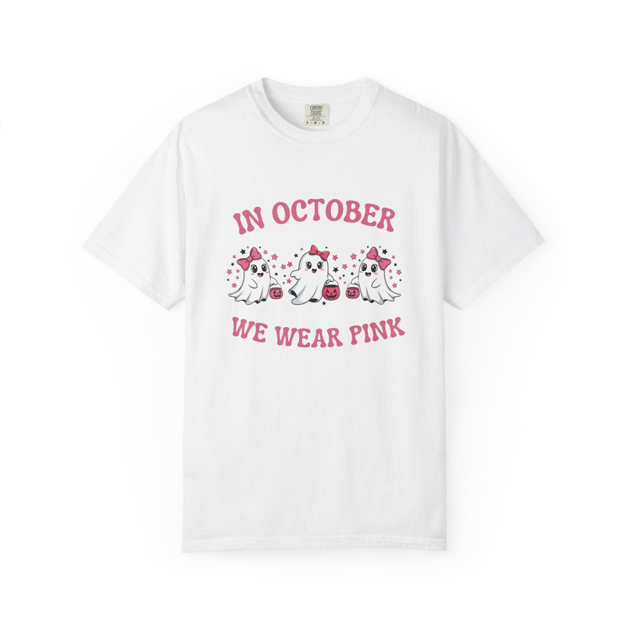 T-shirt " In october, we wear Pink" - Octobre rose - MoodElle