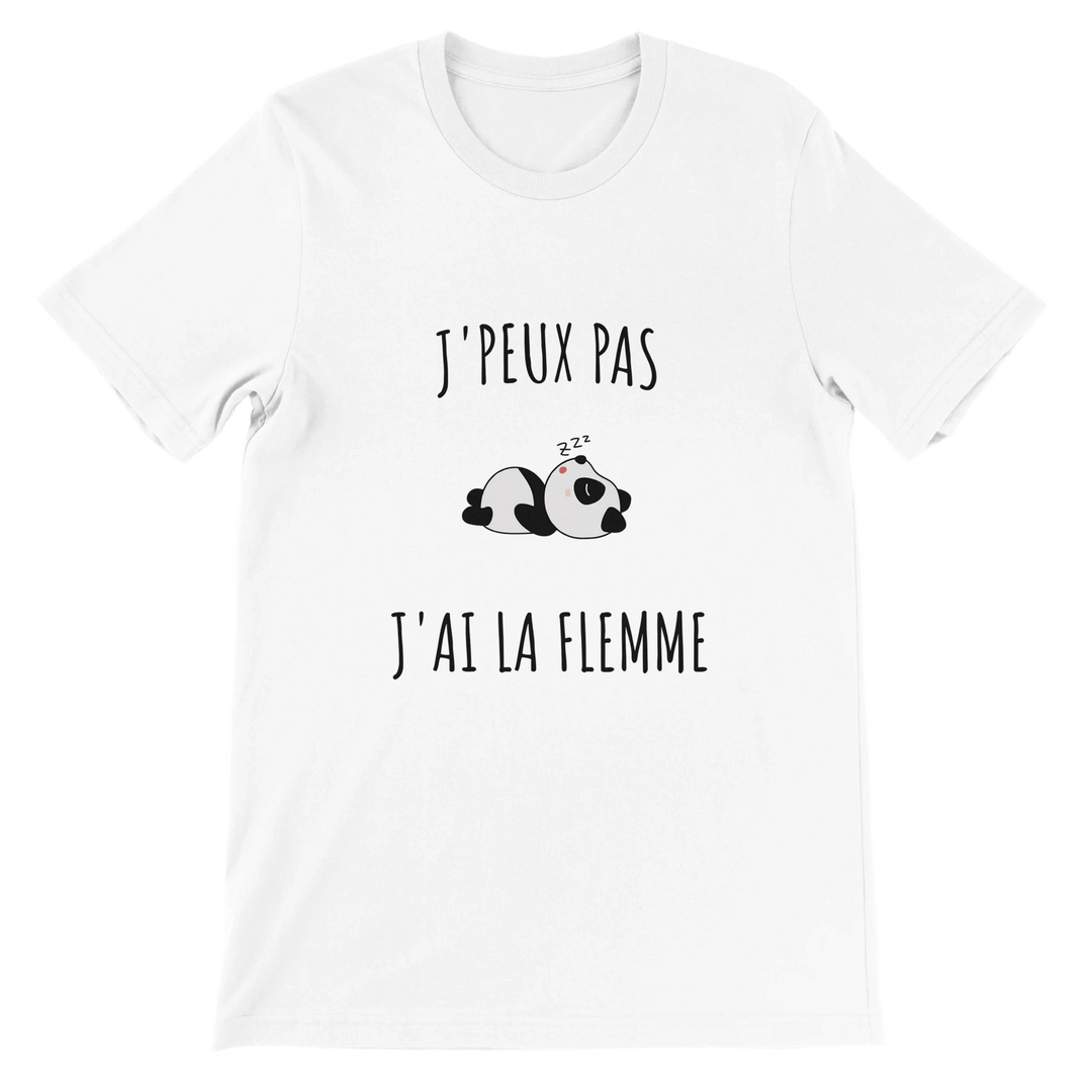 T-shirt "j'peux pas, j'ai la flemme" - MoodElle